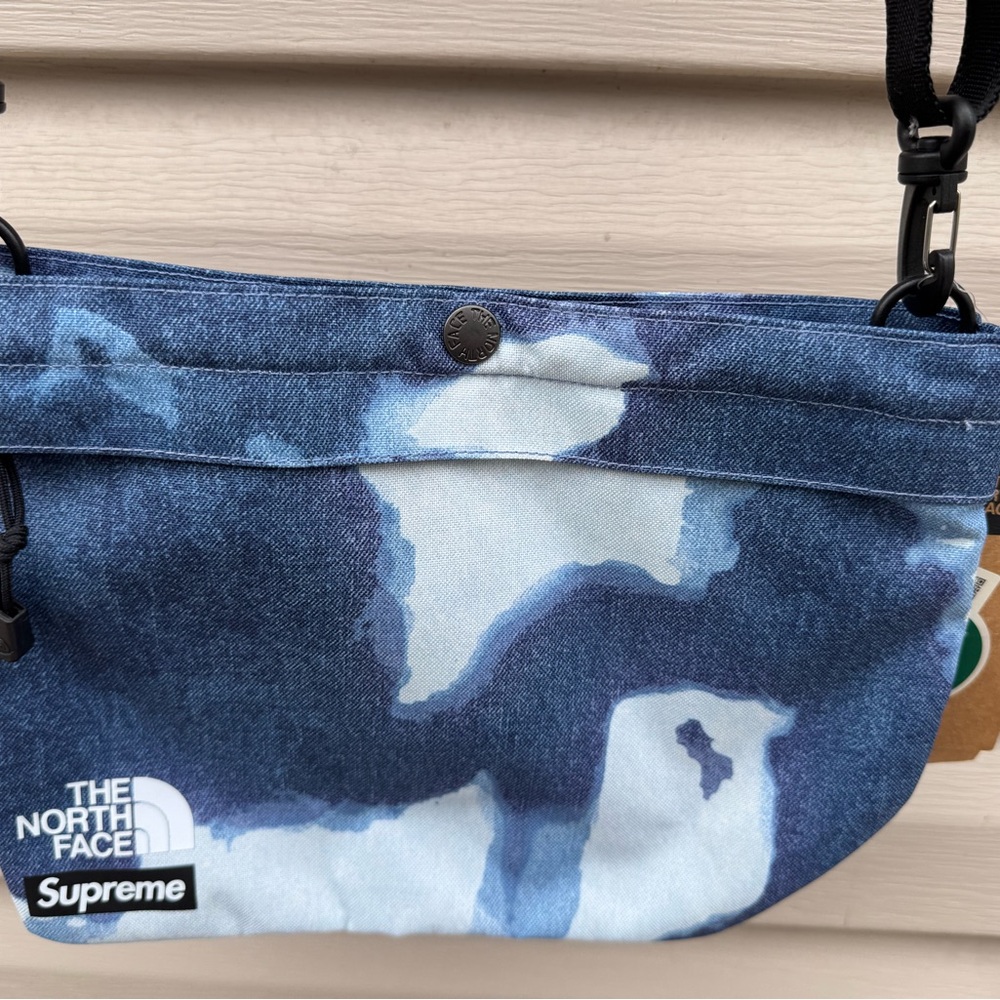 The North Face x Supreme Blue and White Crossbody Bag